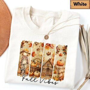 Fall Vibes Fall Shirt, Fall Tees, Thanksgiving Fall Tees